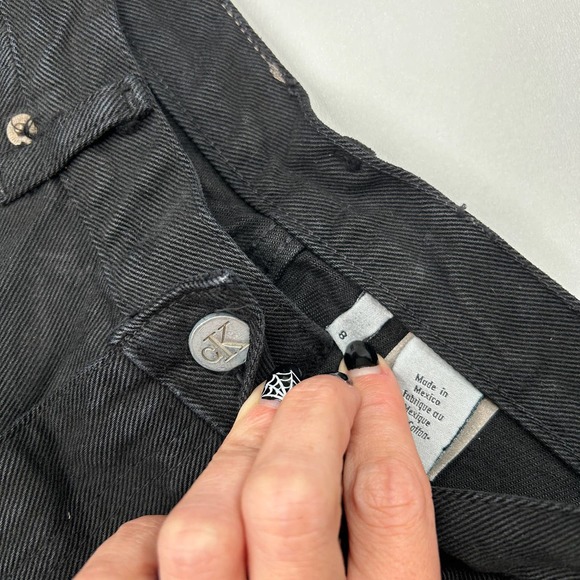 Calvin Klein Women's High Rise Jeans - Black - Picture 5 of 5